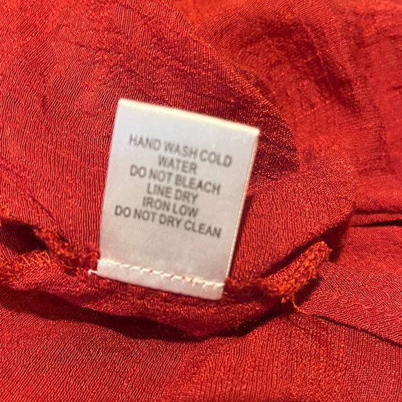 FAVLUX Vibrant Red Drape Blouse - Picture 6 of 6